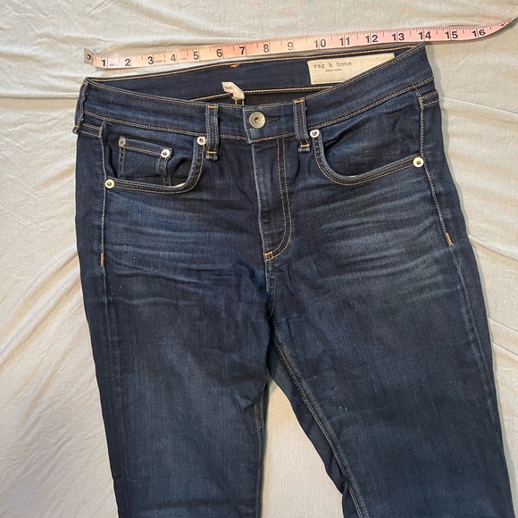 Rag and Bone Jeans Womens Size 27 Mid Rise Ankle Skinny Dark Wash - Picture 5 of 6